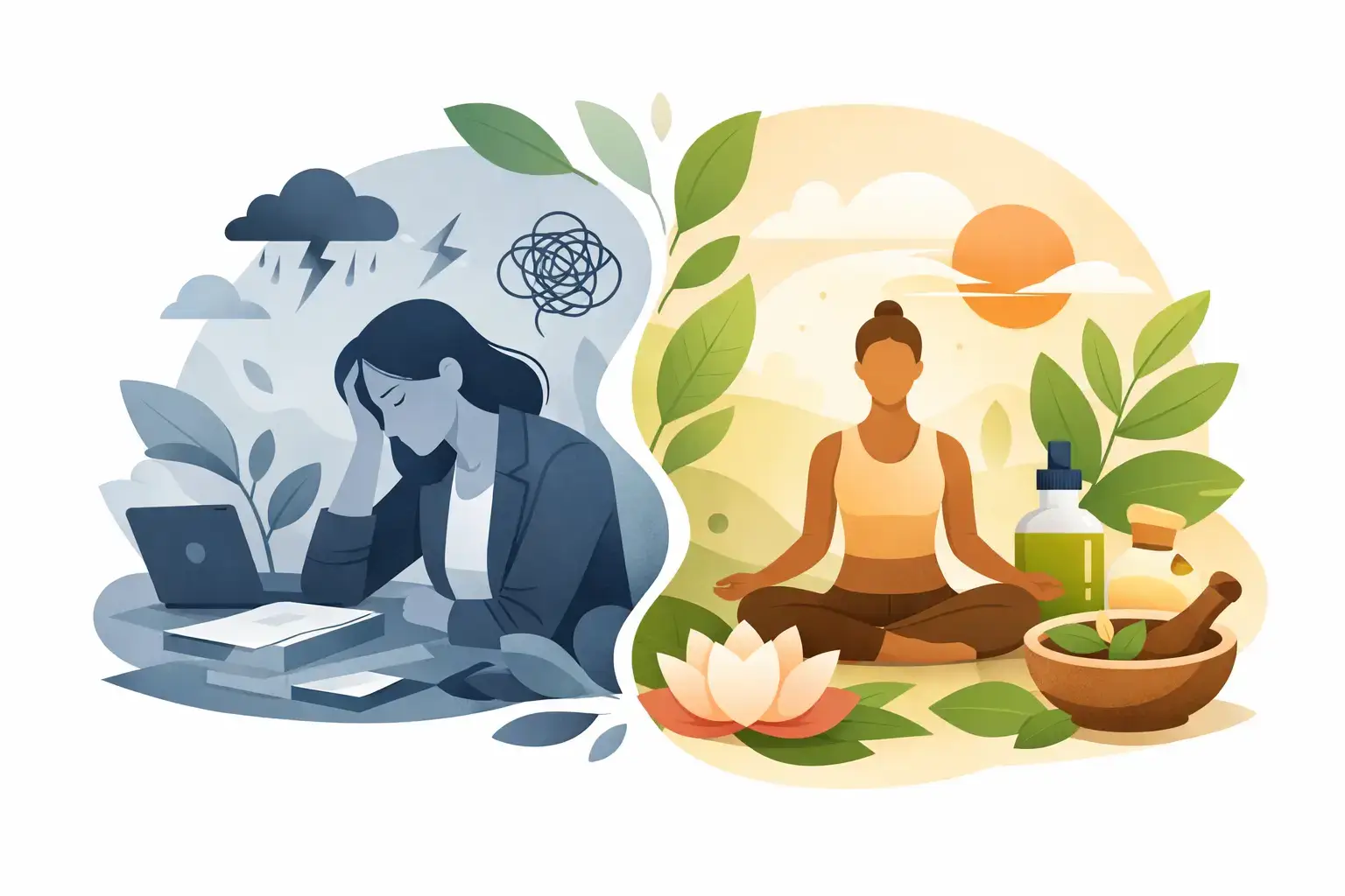 Ayurveda bei Burnout Symptomen verstehen