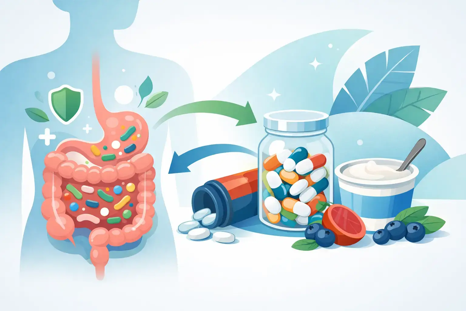 Darmflora nach Antibiotika aufbauen