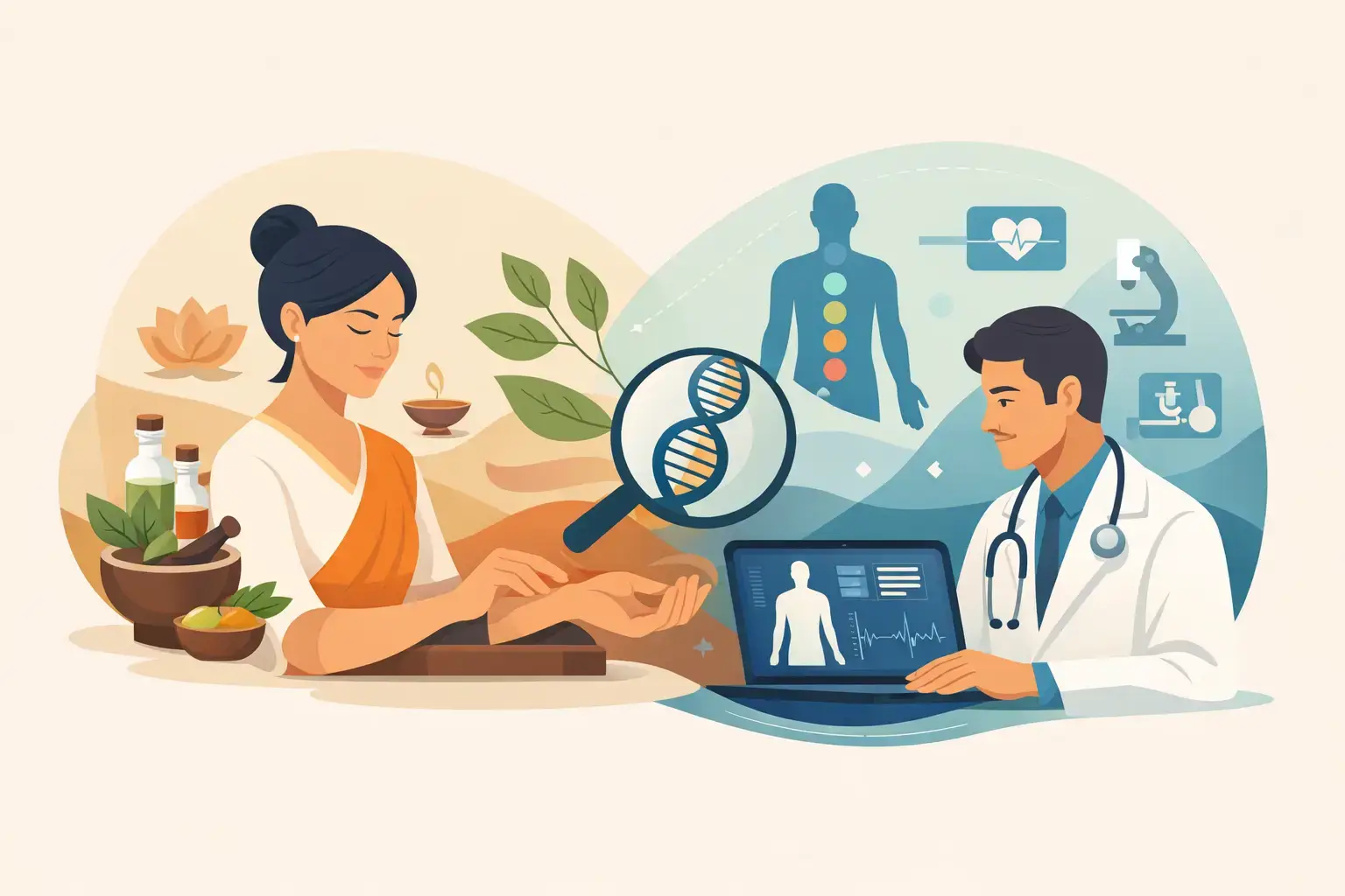 Moderne Diagnostik in Ayurveda erklärt