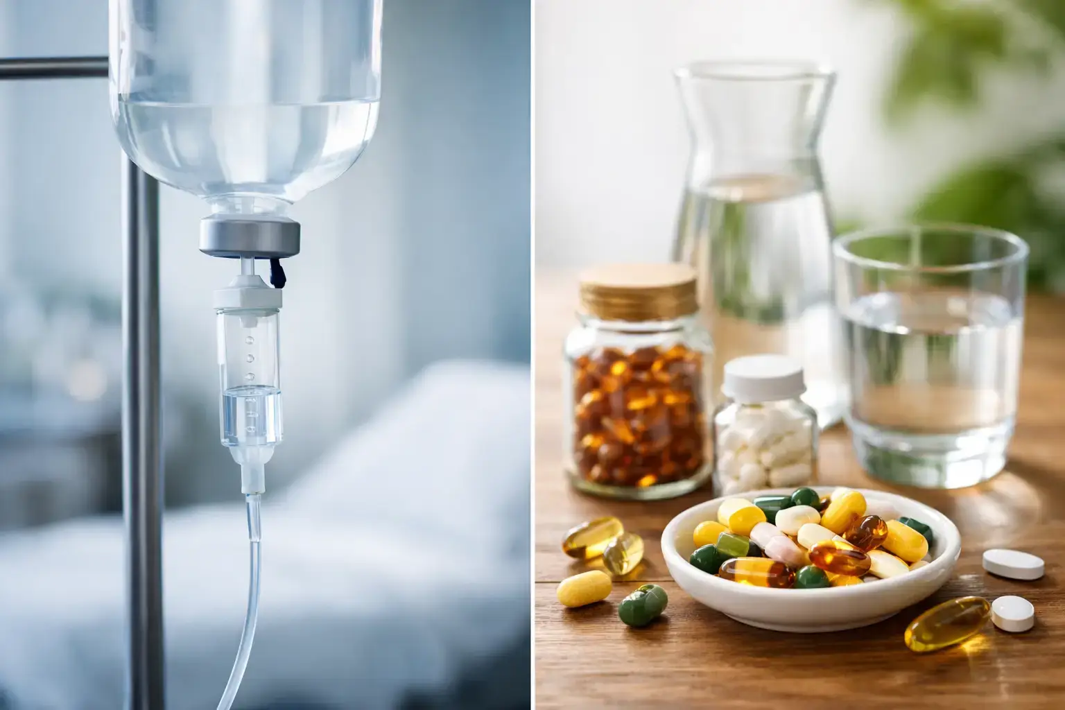 Infusionen oder Mikronährstoffe oral?