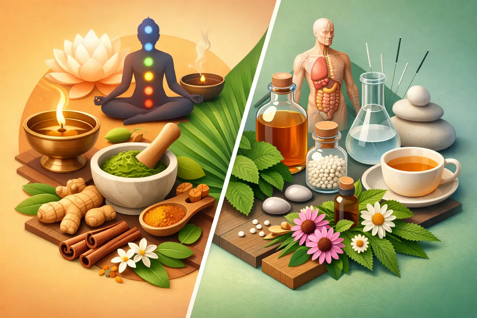 Ayurveda oder klassische Naturheilkunde?