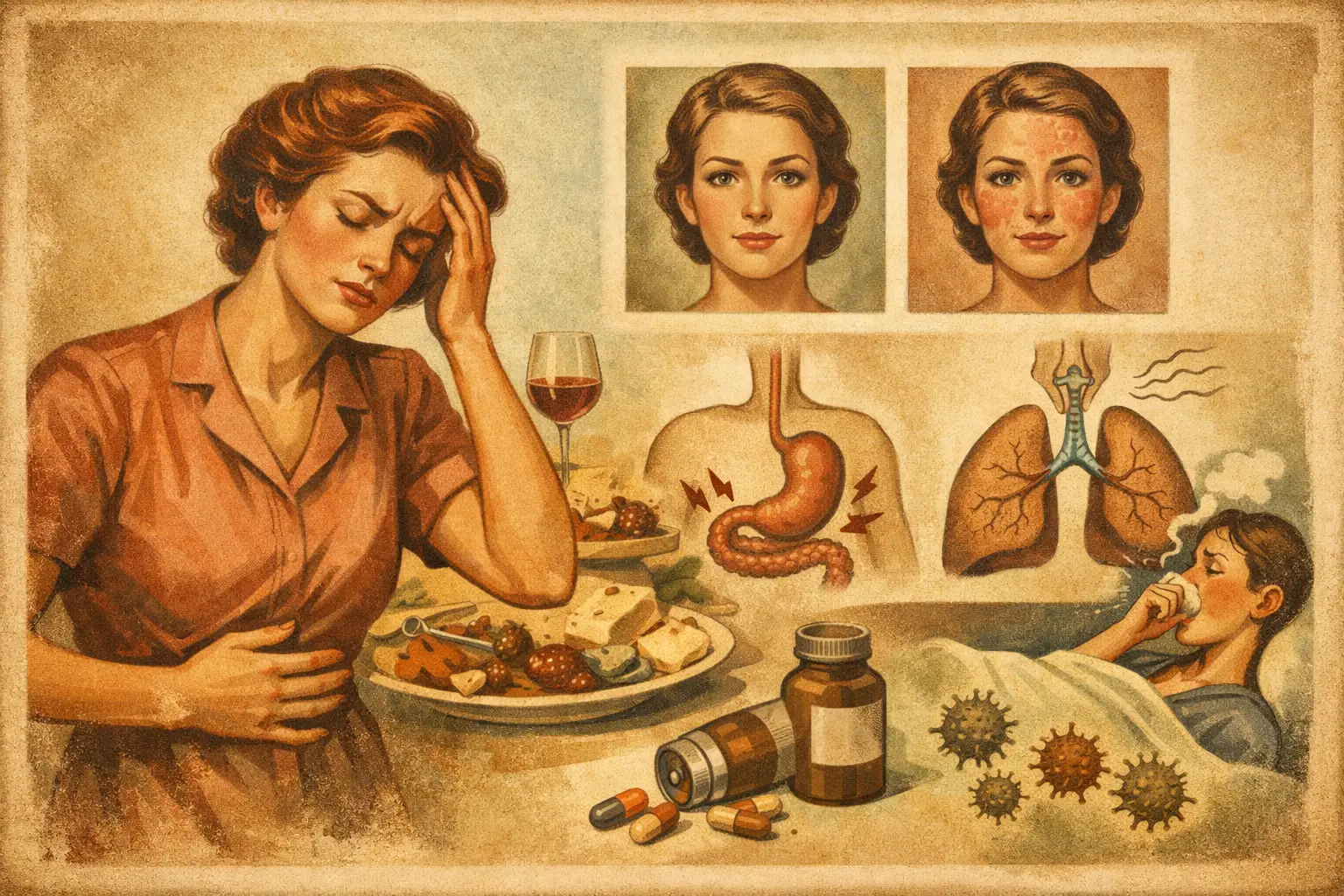 Welche Beschwerden passen zu Histaminintoleranz?